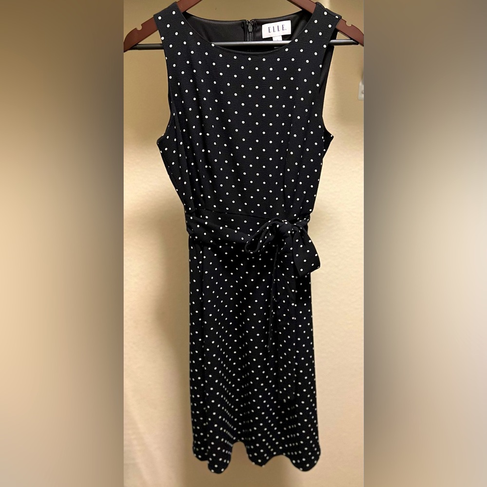 Elle polka dot sleeveless dress